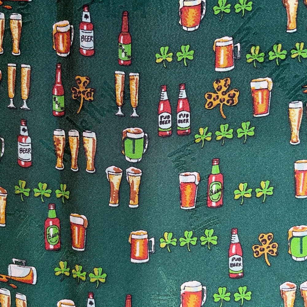 Nicole Miller Shamrock Silk Scarf